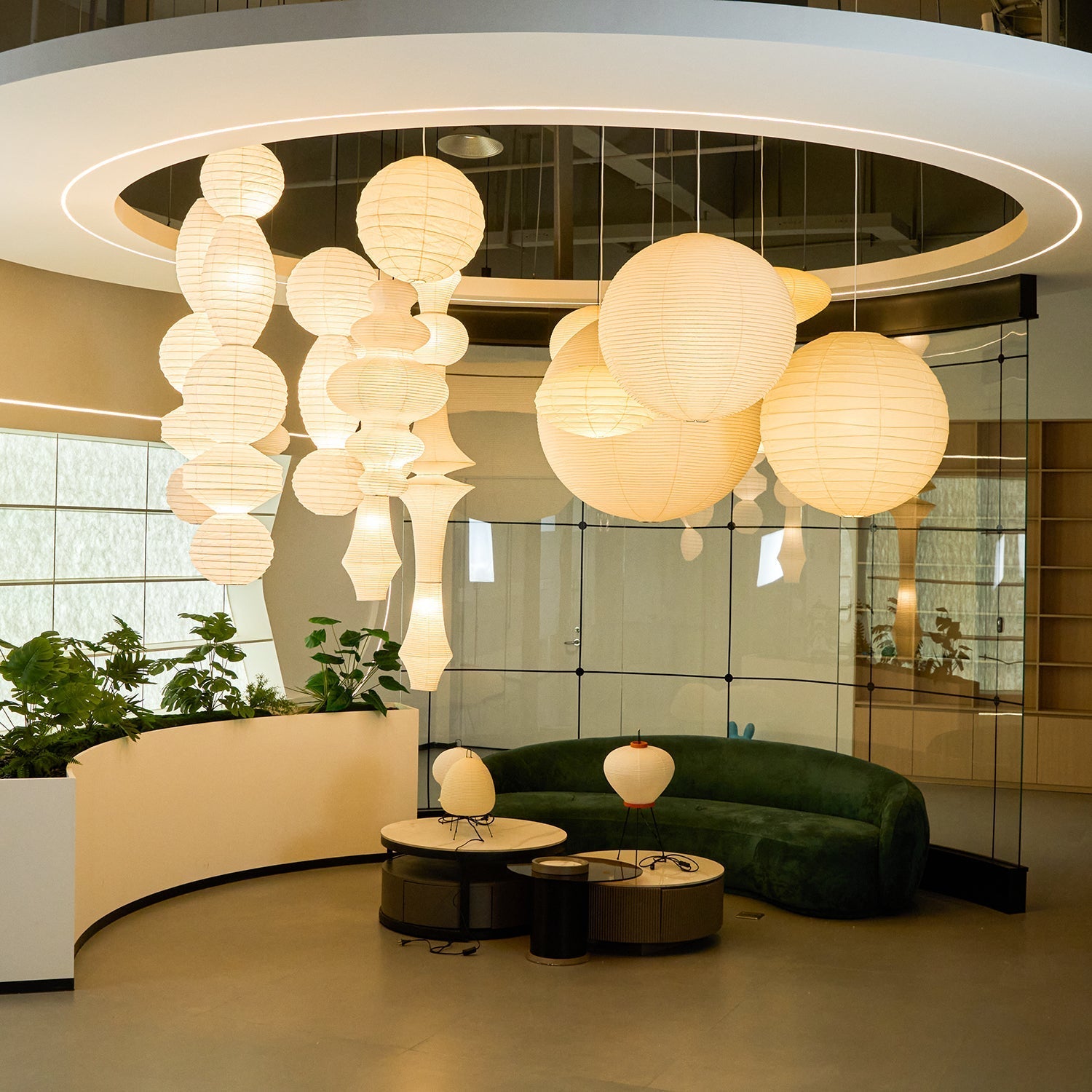 Dov Minimalist Paper Pendant Lamp-Neutral Decor
