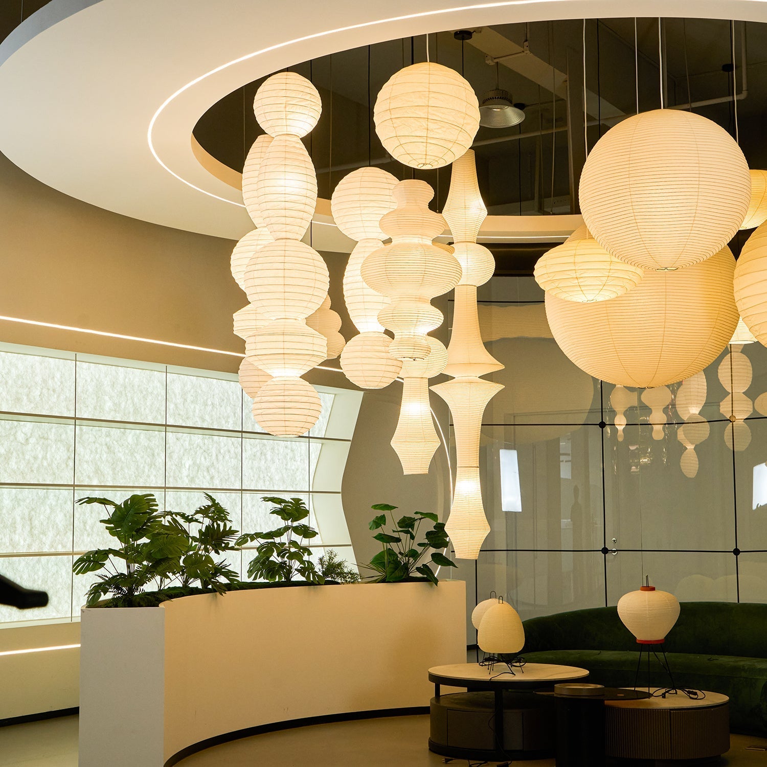 Dov Minimalist Paper Pendant Lamp-Neutral Decor