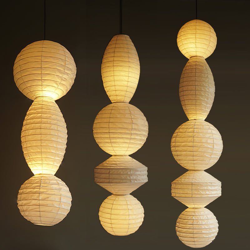 Dov Minimalist Paper Pendant Lamp-Neutral Decor