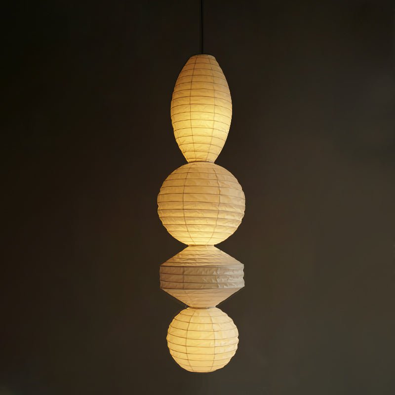 Elthayra Natural Series Bamboo Lantern Pendant Lamp-Neutral Decor