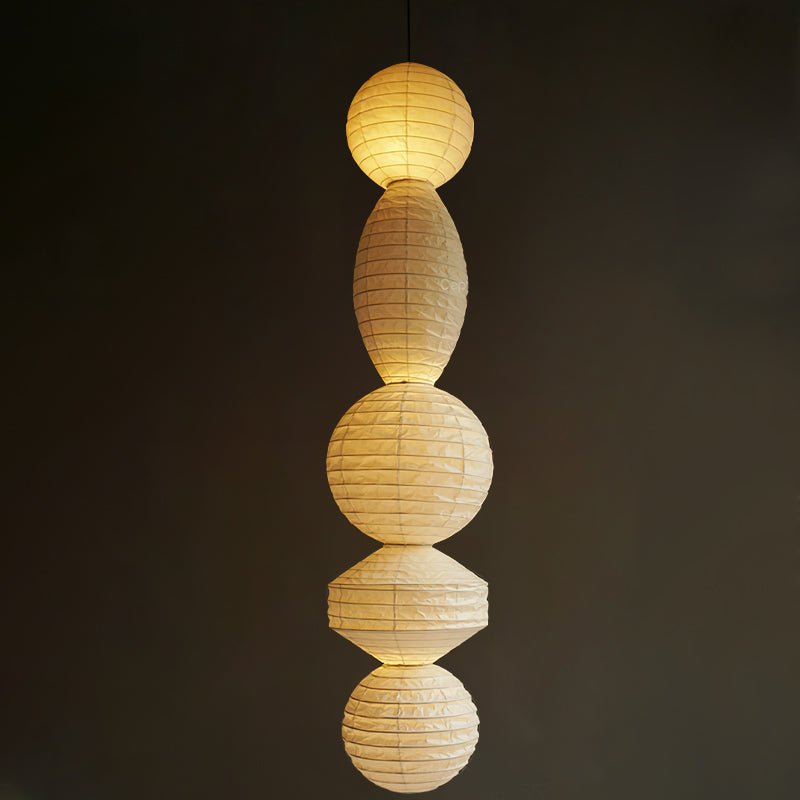 Elthayra Natural Series Bamboo Lantern Pendant Lamp-Neutral Decor