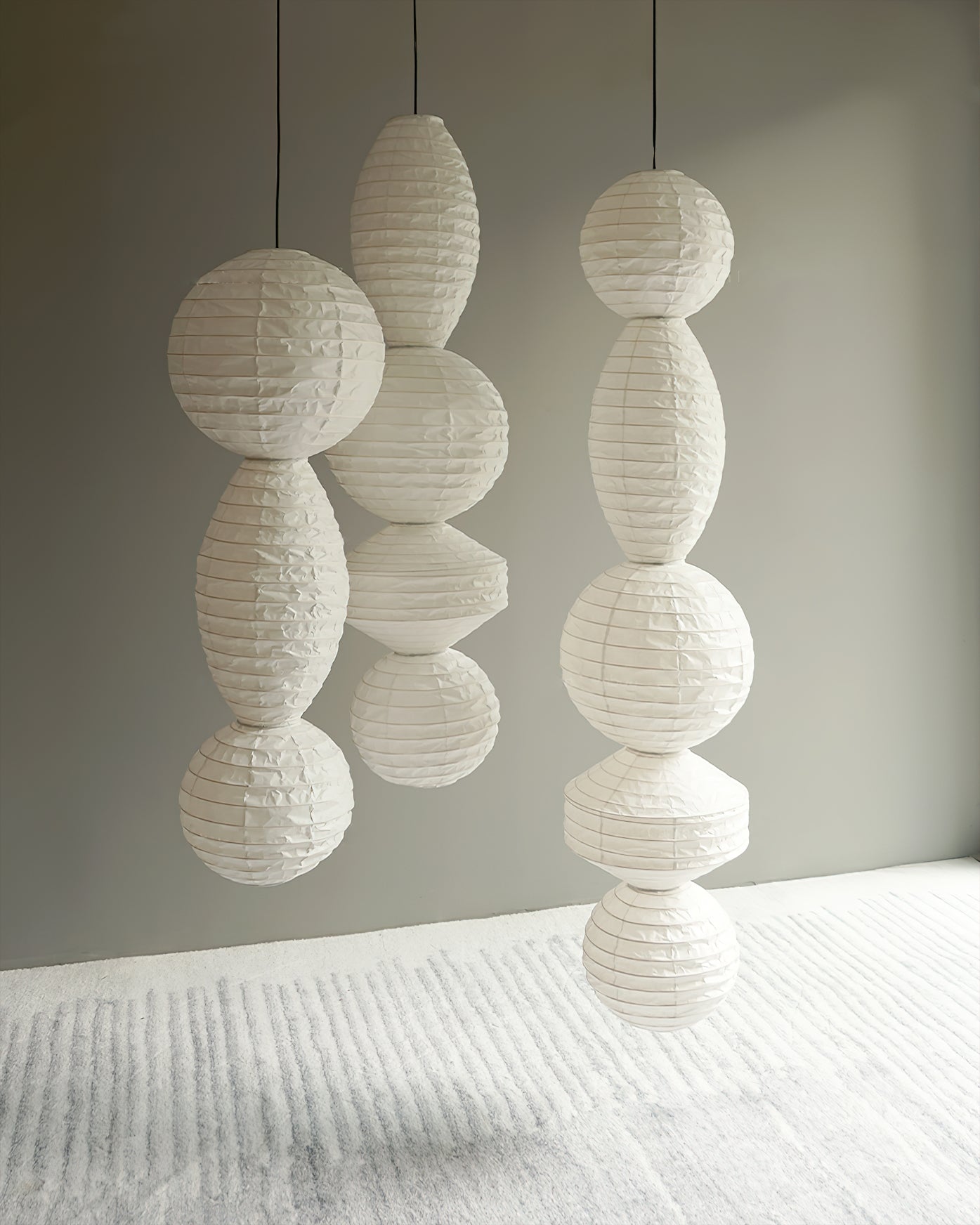 Elthayra Natural Series Bamboo Lantern Pendant Lamp-Neutral Decor