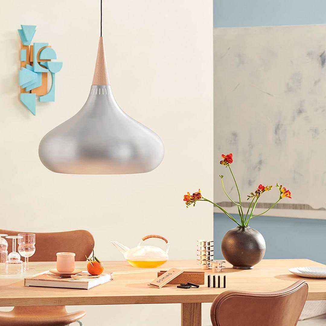 Aelorn Aluminum & Wood Industrial Pendant Light-Neutral Decor