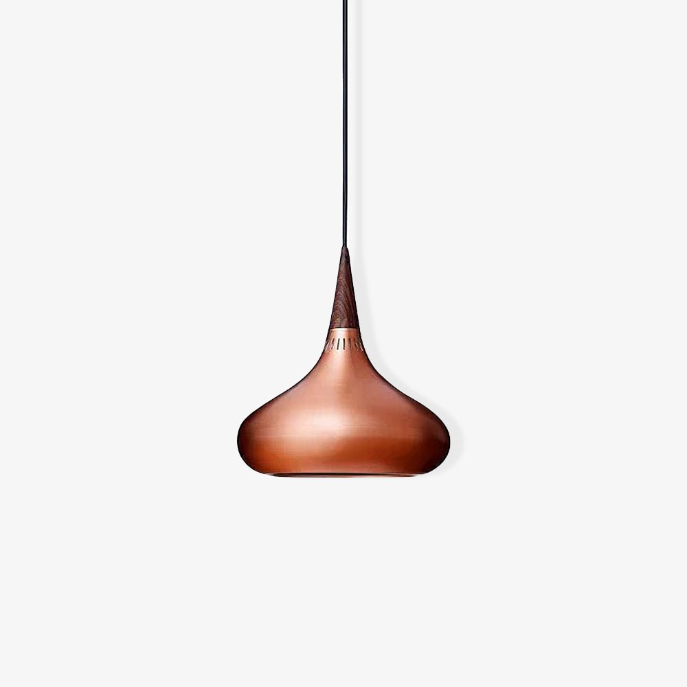 Aelorn Aluminum & Wood Industrial Pendant Light-Neutral Decor