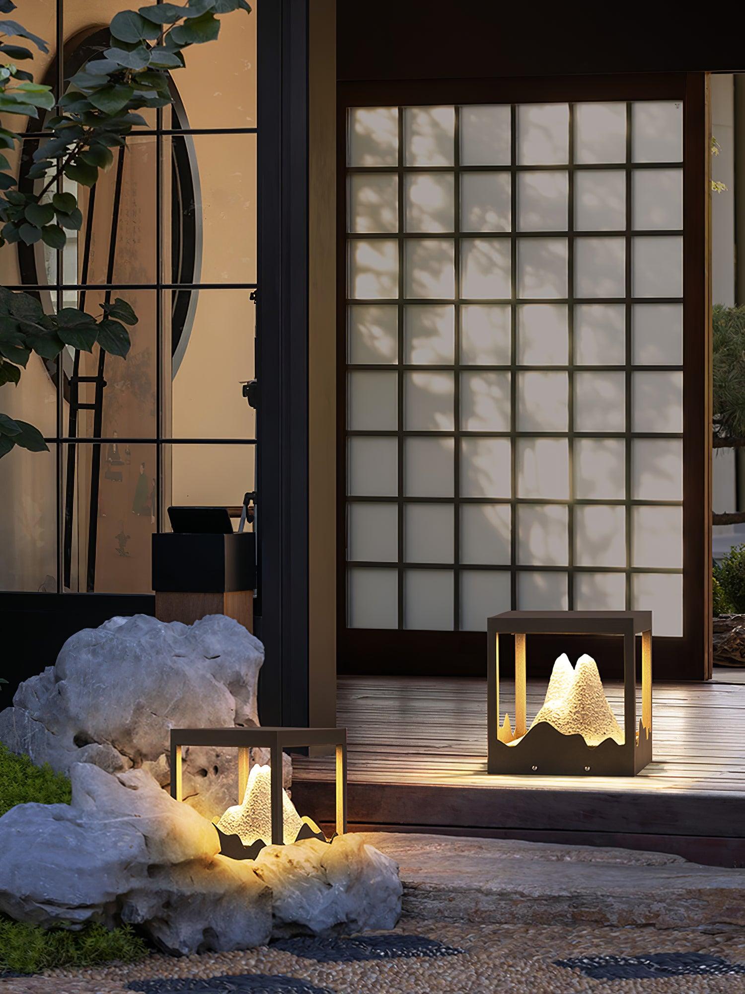 Summit Rustic Resin Outdoor Light-Neutral Decor