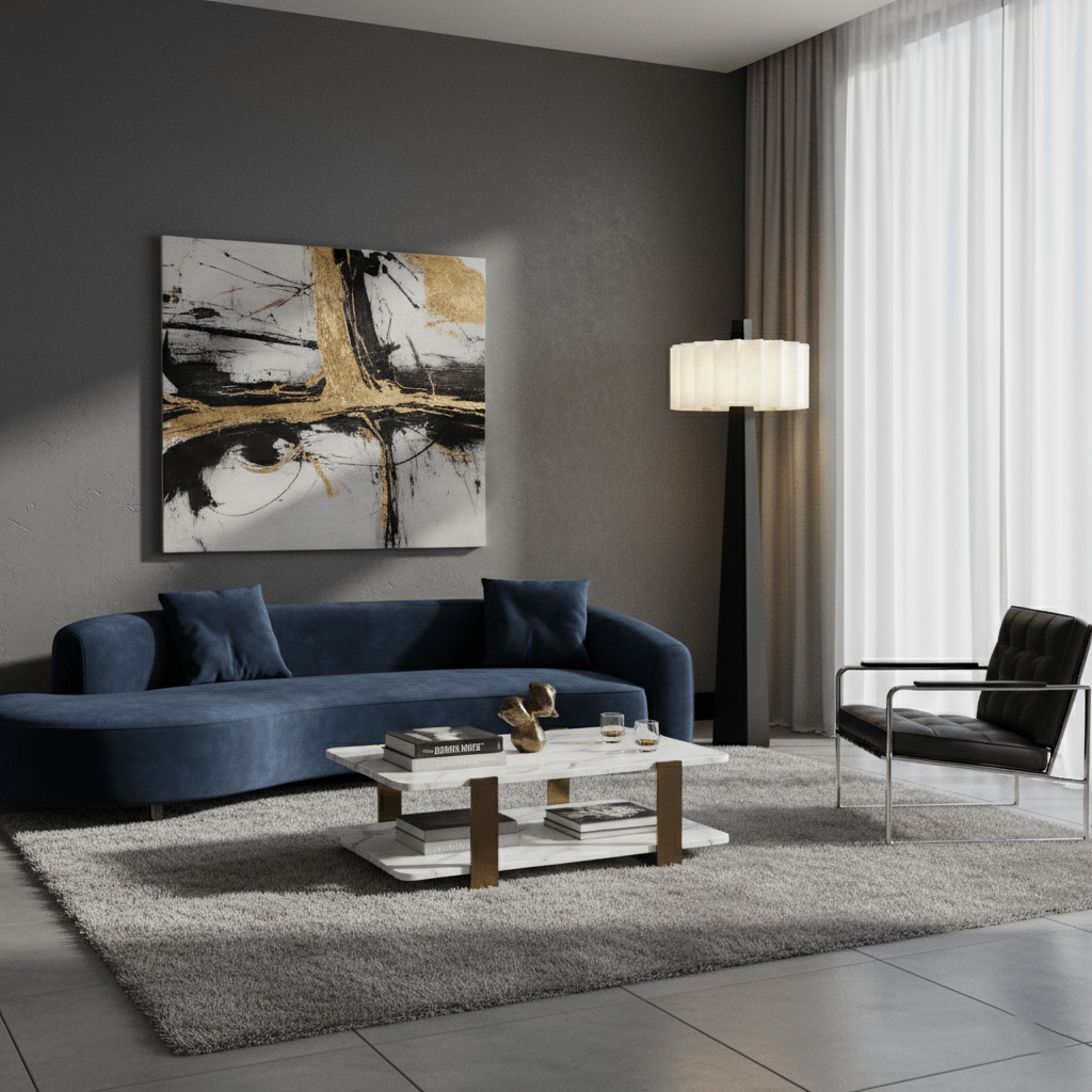 Origami Pleat Alabaster Floor Lamp-Neutral Decor