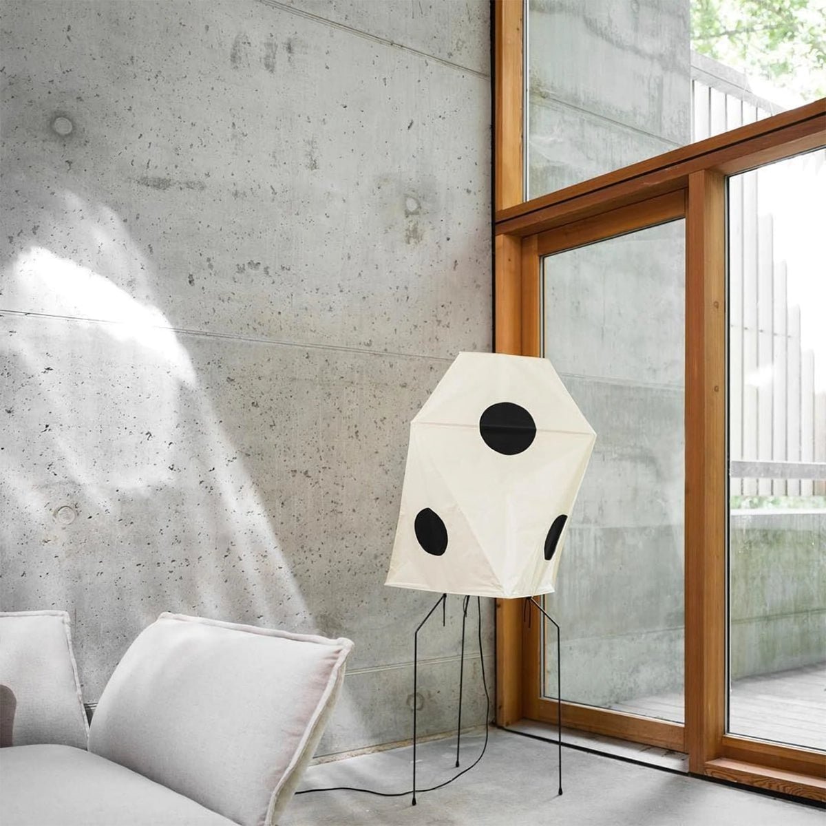 Sath Artistic Fabric Floor Lamp-Neutral Decor