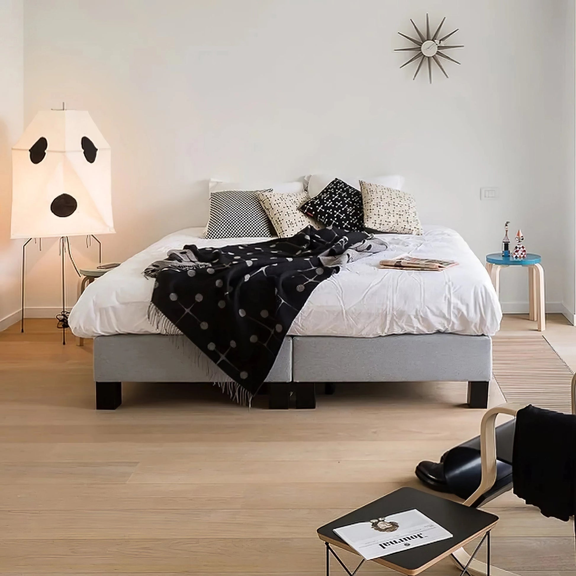 Sath Artistic Fabric Floor Lamp-Neutral Decor
