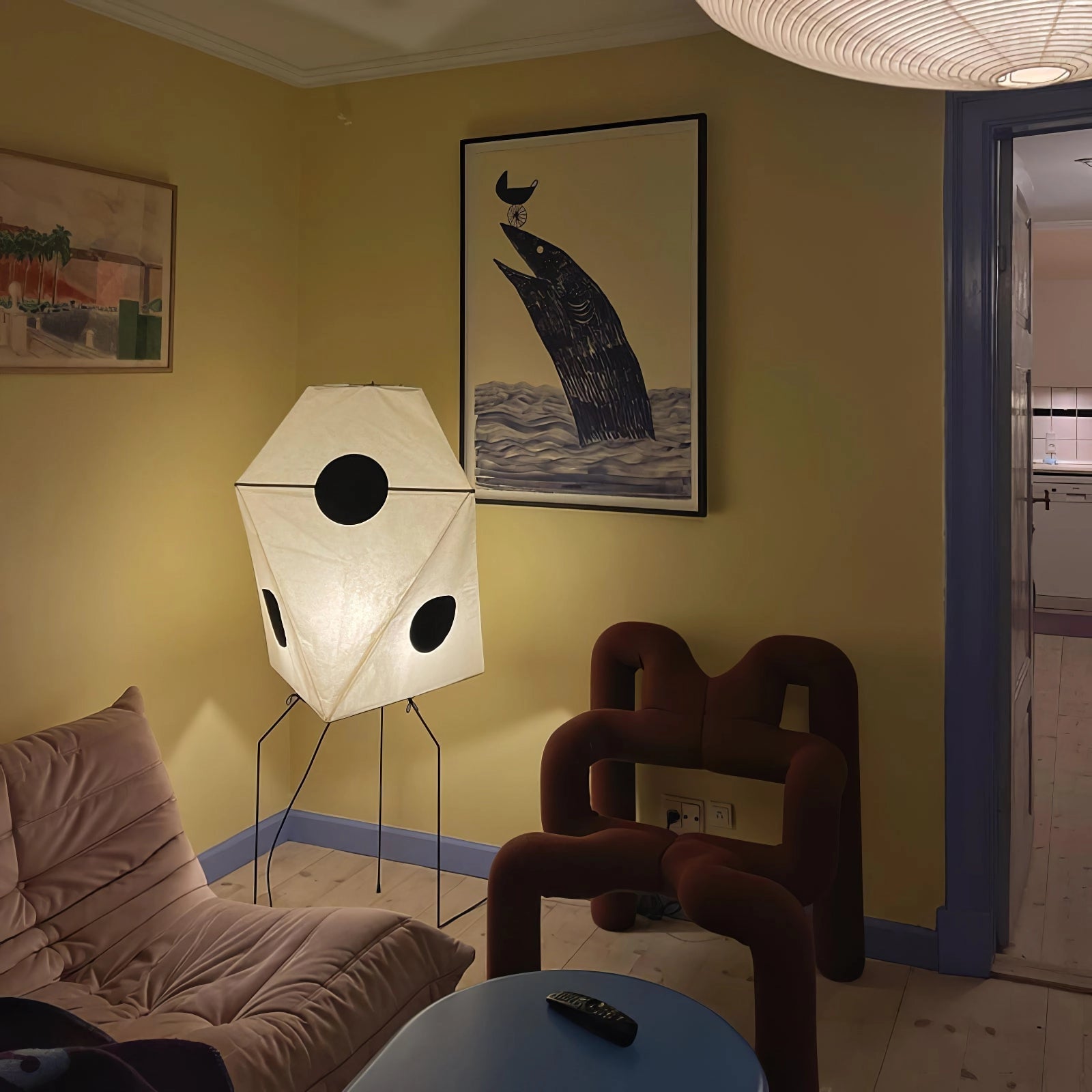 Sath Artistic Fabric Floor Lamp-Neutral Decor