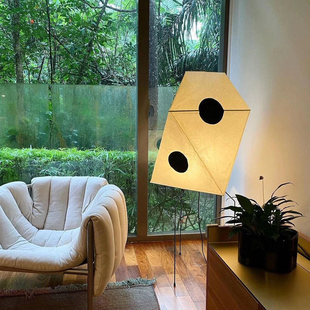 Sath Artistic Fabric Floor Lamp-Neutral Decor