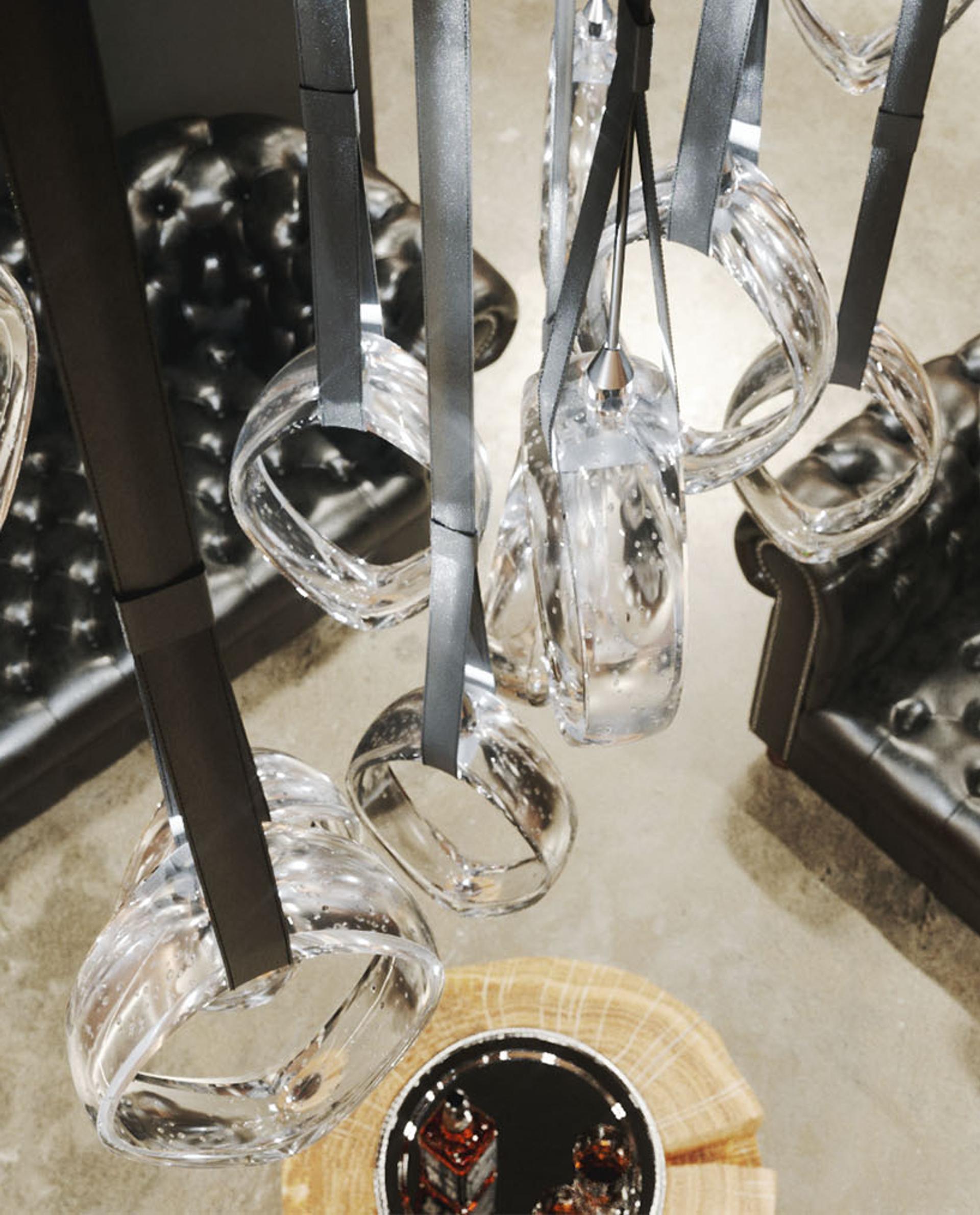 Ivvyne Modern Glass Chandelier-Neutral Decor