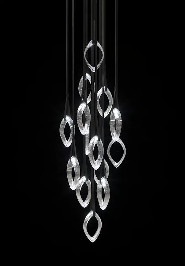 Ivvyne Modern Glass Chandelier-Neutral Decor