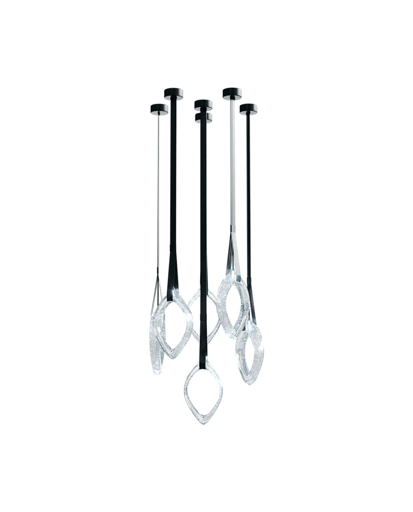 Ivvyne Modern Glass Chandelier-Neutral Decor