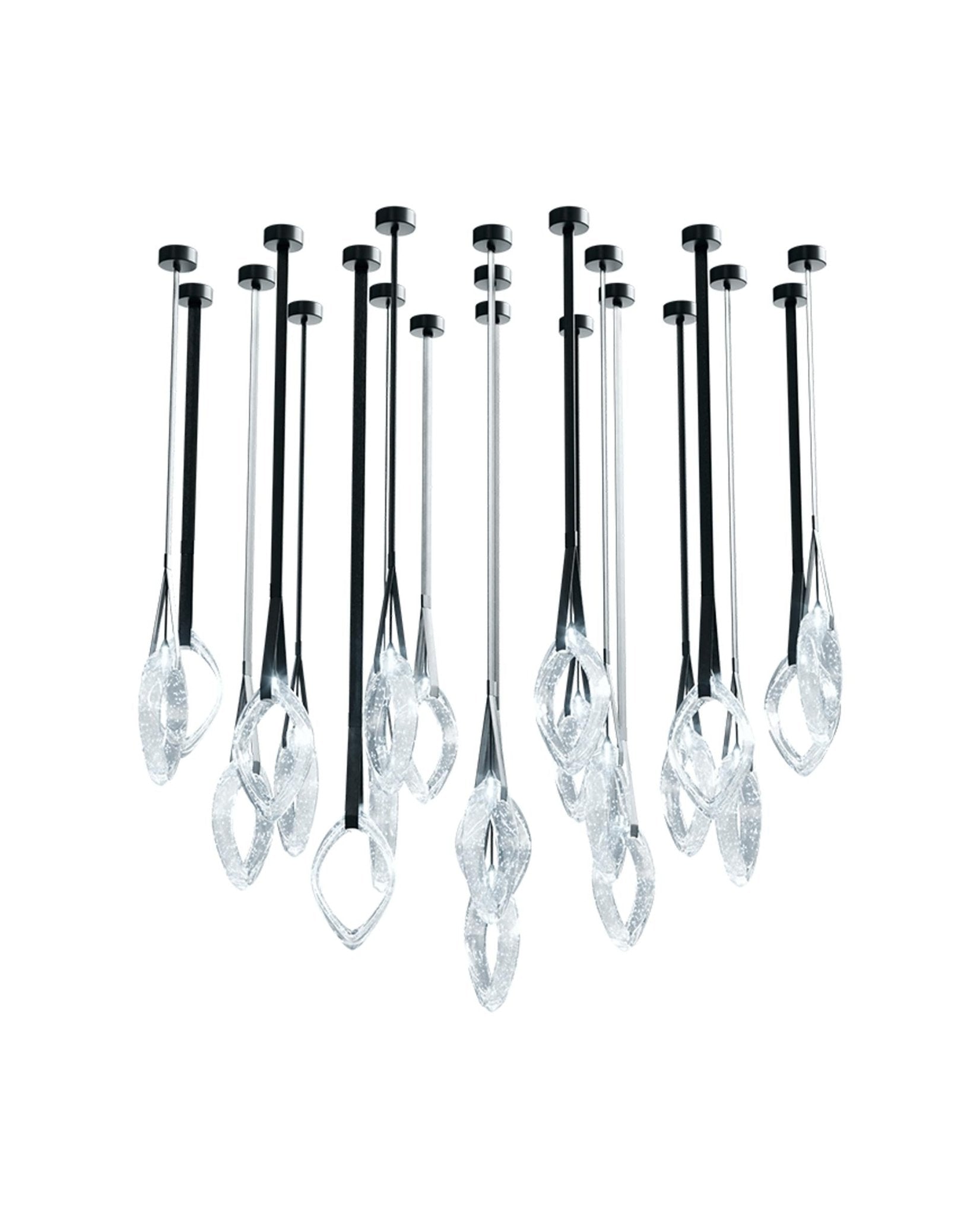 Ivvyne Modern Glass Chandelier-Neutral Decor