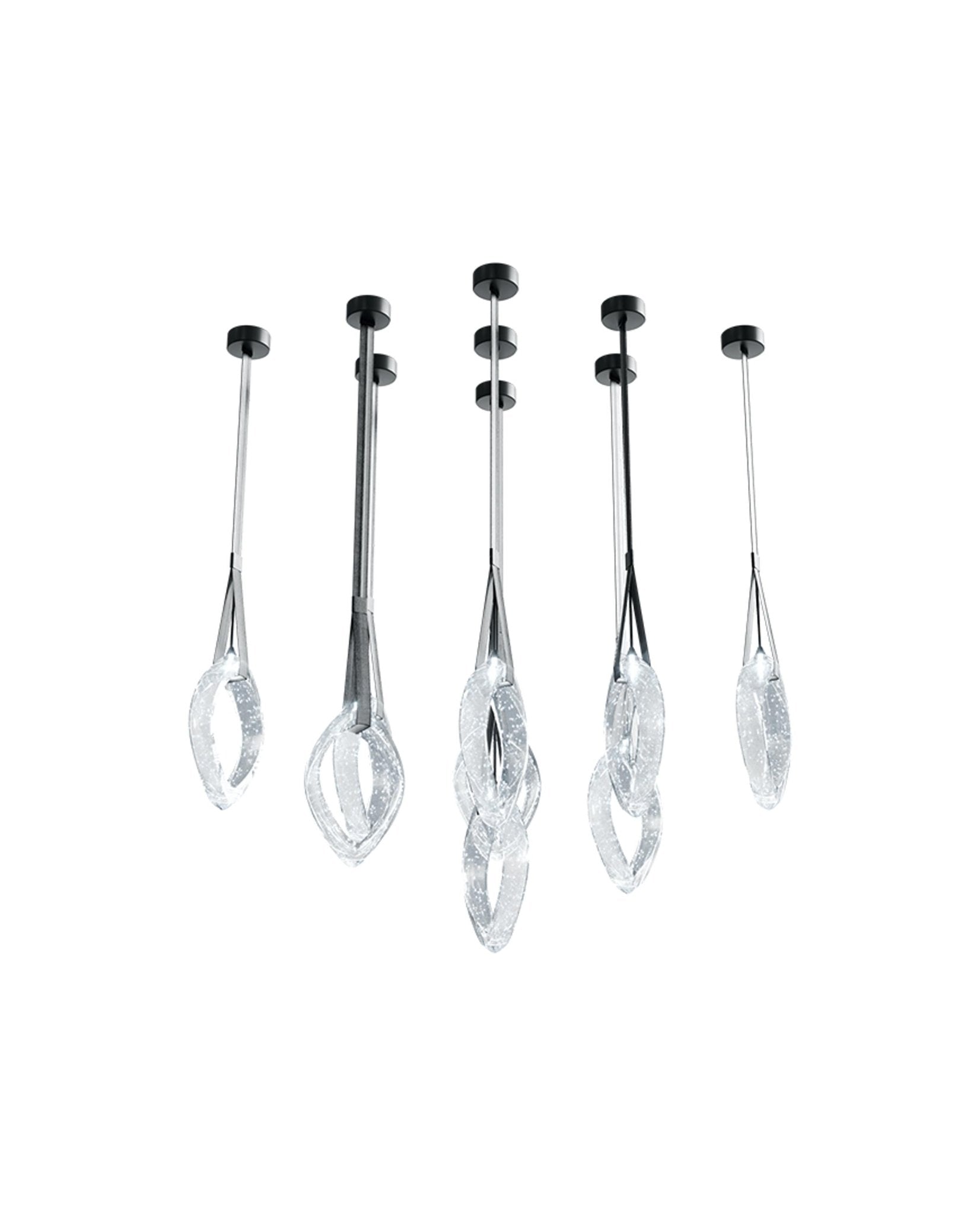Ivvyne Modern Glass Chandelier-Neutral Decor