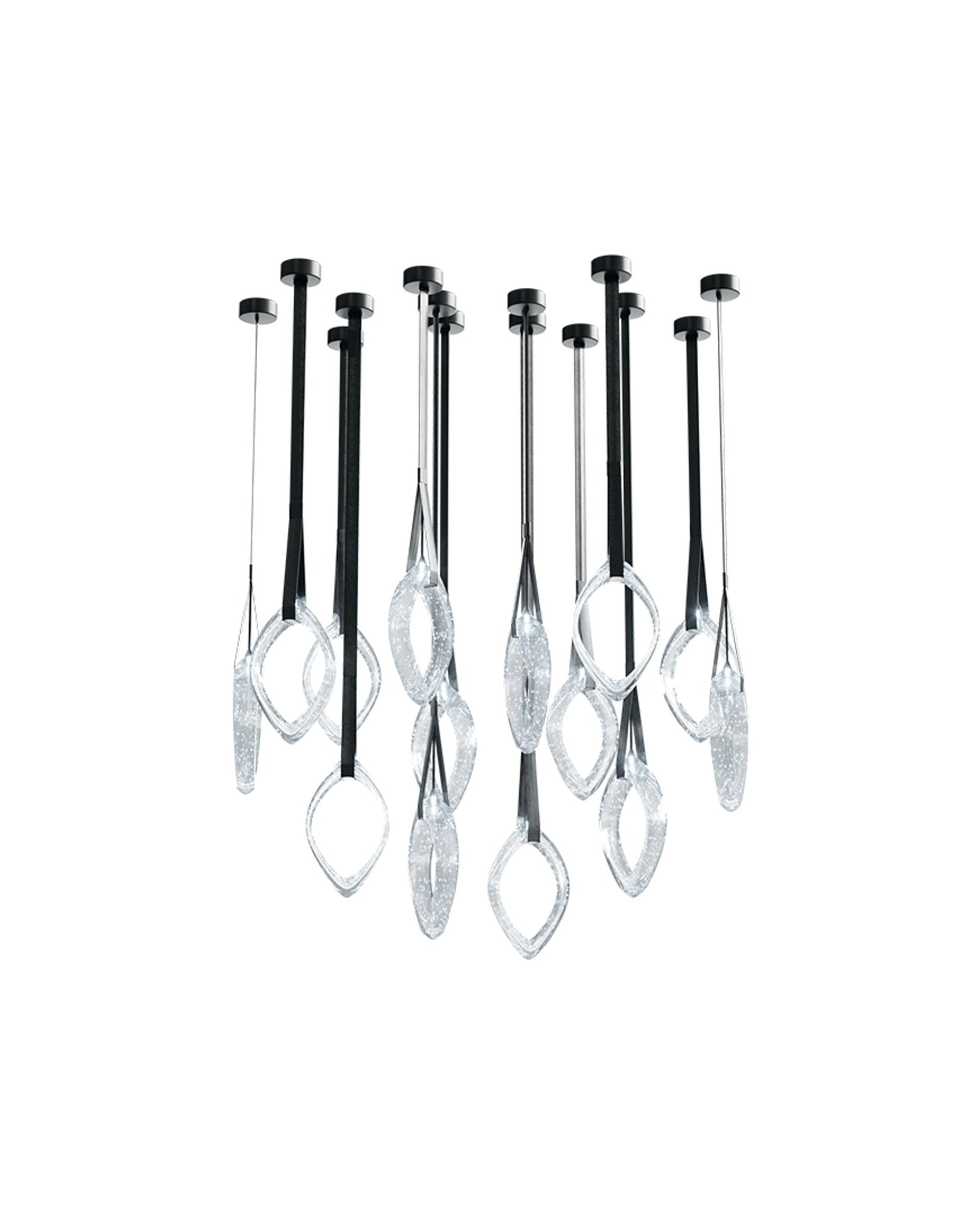 Ivvyne Modern Glass Chandelier-Neutral Decor