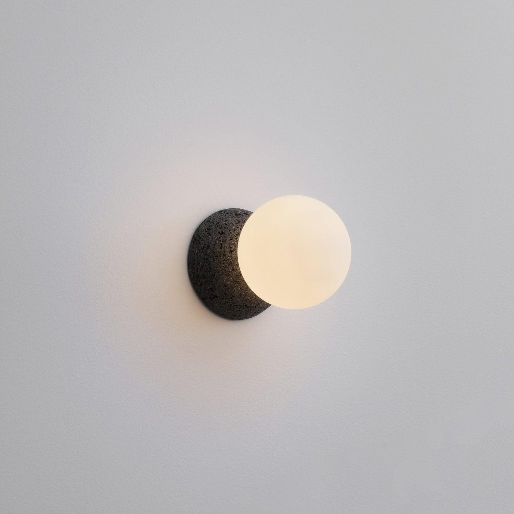 Lustra Wall Lamp Concrete Opal Glass-Neutral Decor