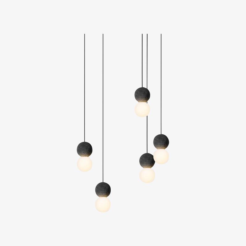 Gemma Modern Cement Pendant Light-Neutral Decor