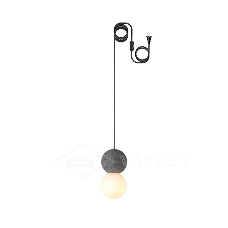 Gemma Modern Cement Pendant Light-Neutral Decor