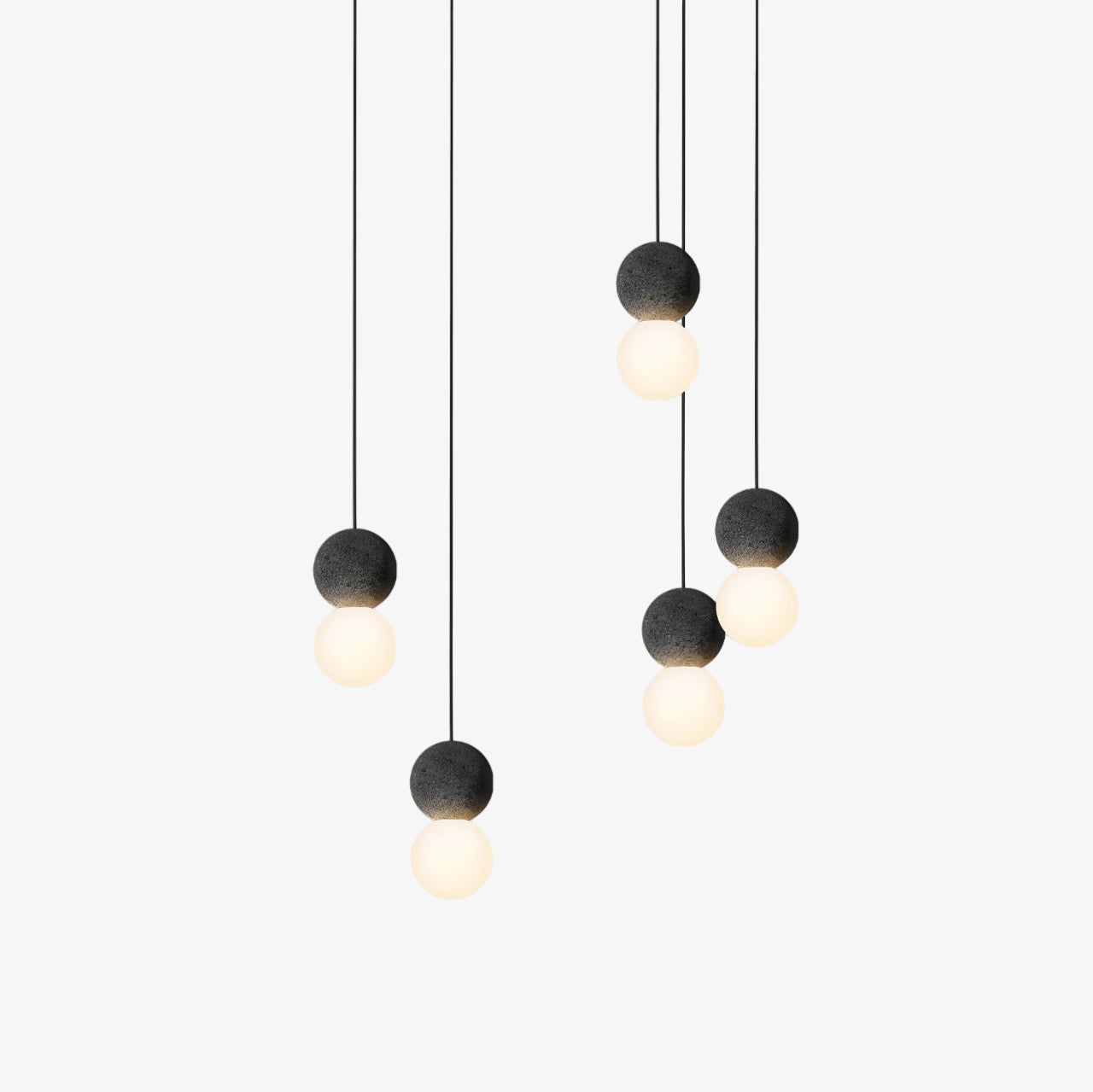 Joss Cement Minimalist Pendant Lamp-Neutral Decor