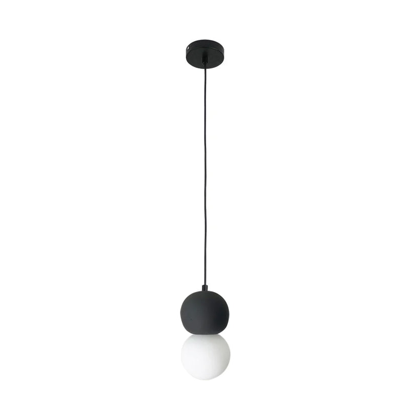 Joss Cement Minimalist Pendant Lamp-Neutral Decor