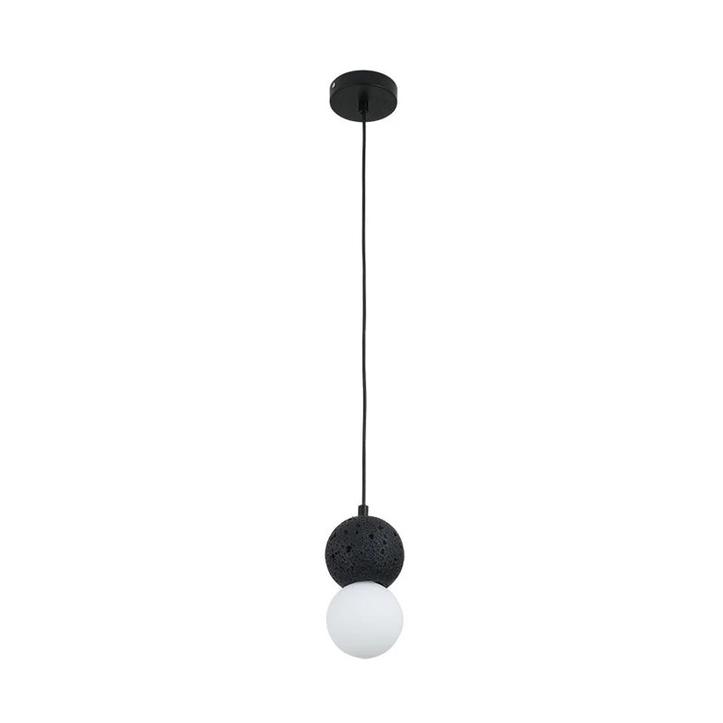 Joss Cement Minimalist Pendant Lamp-Neutral Decor