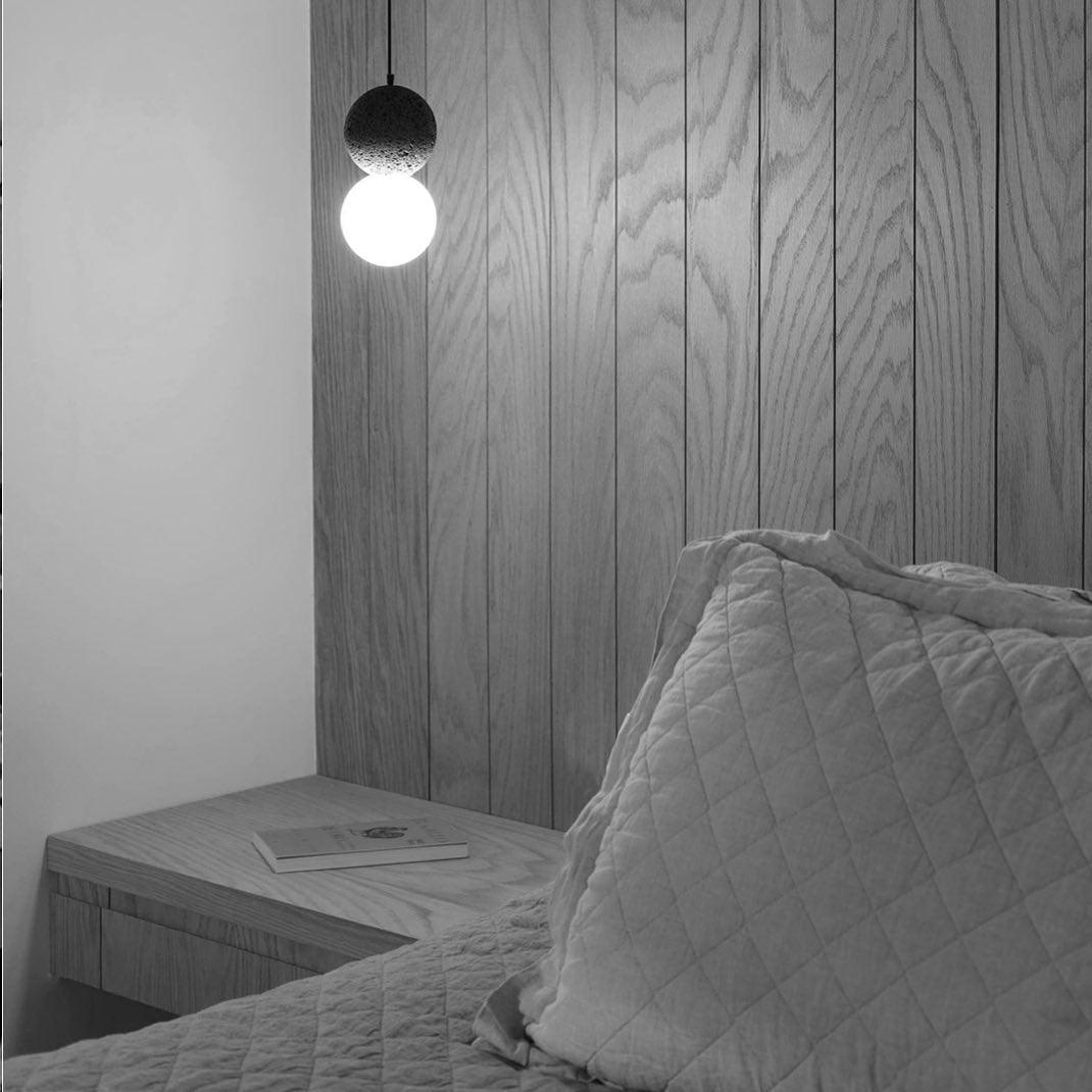 Joss Cement Minimalist Pendant Lamp-Neutral Decor