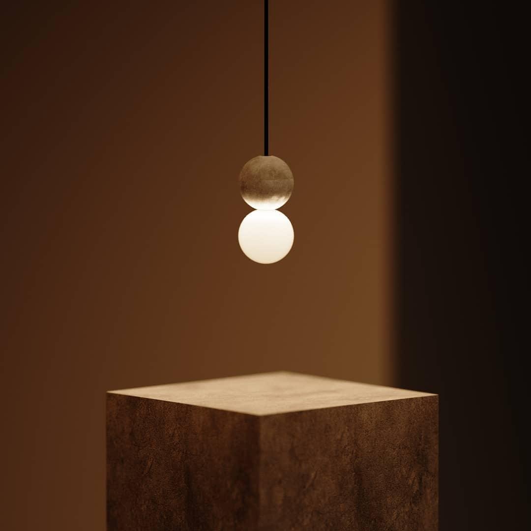 Gemma Modern Cement Pendant Light-Neutral Decor