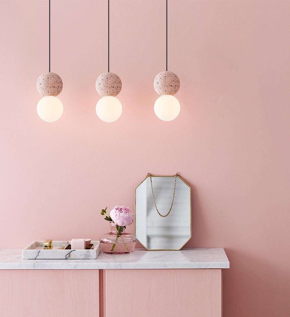 Gemma Modern Cement Pendant Light-Neutral Decor