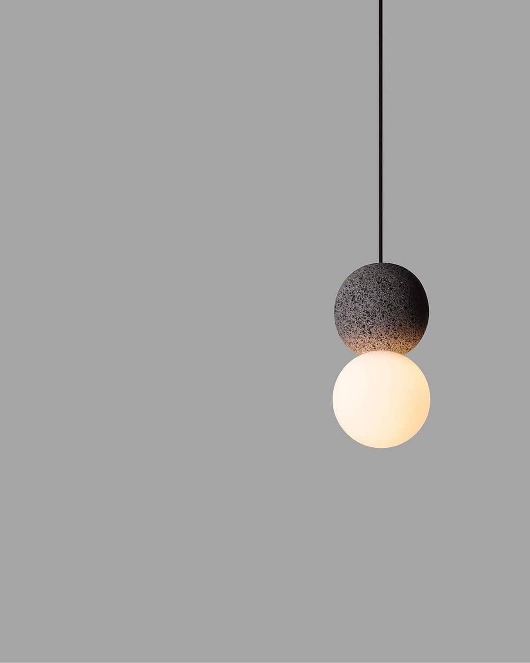 Gemma Modern Cement Pendant Light-Neutral Decor