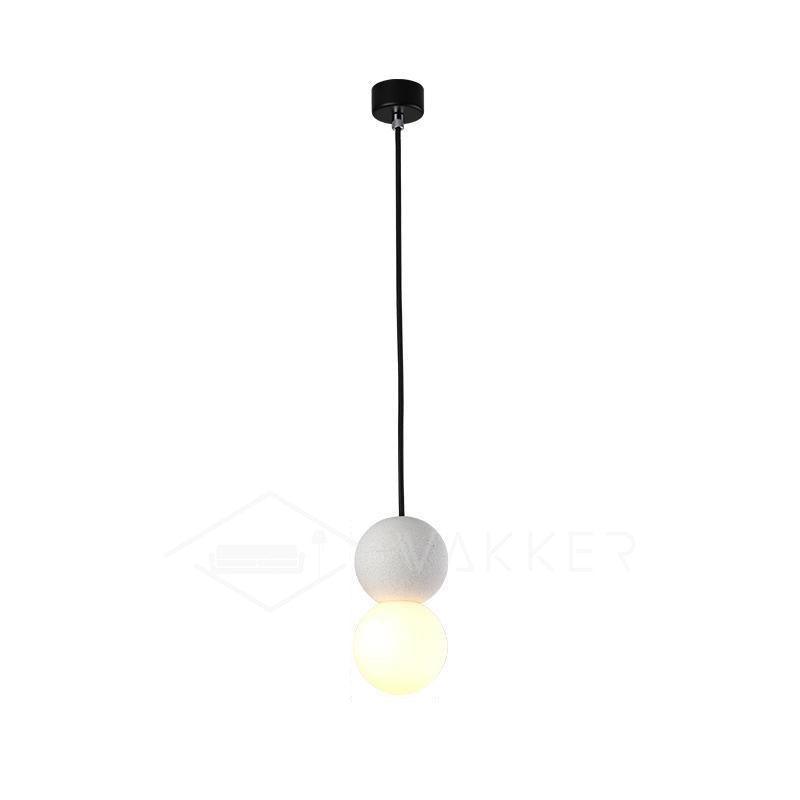 Joss Cement Minimalist Pendant Lamp-Neutral Decor