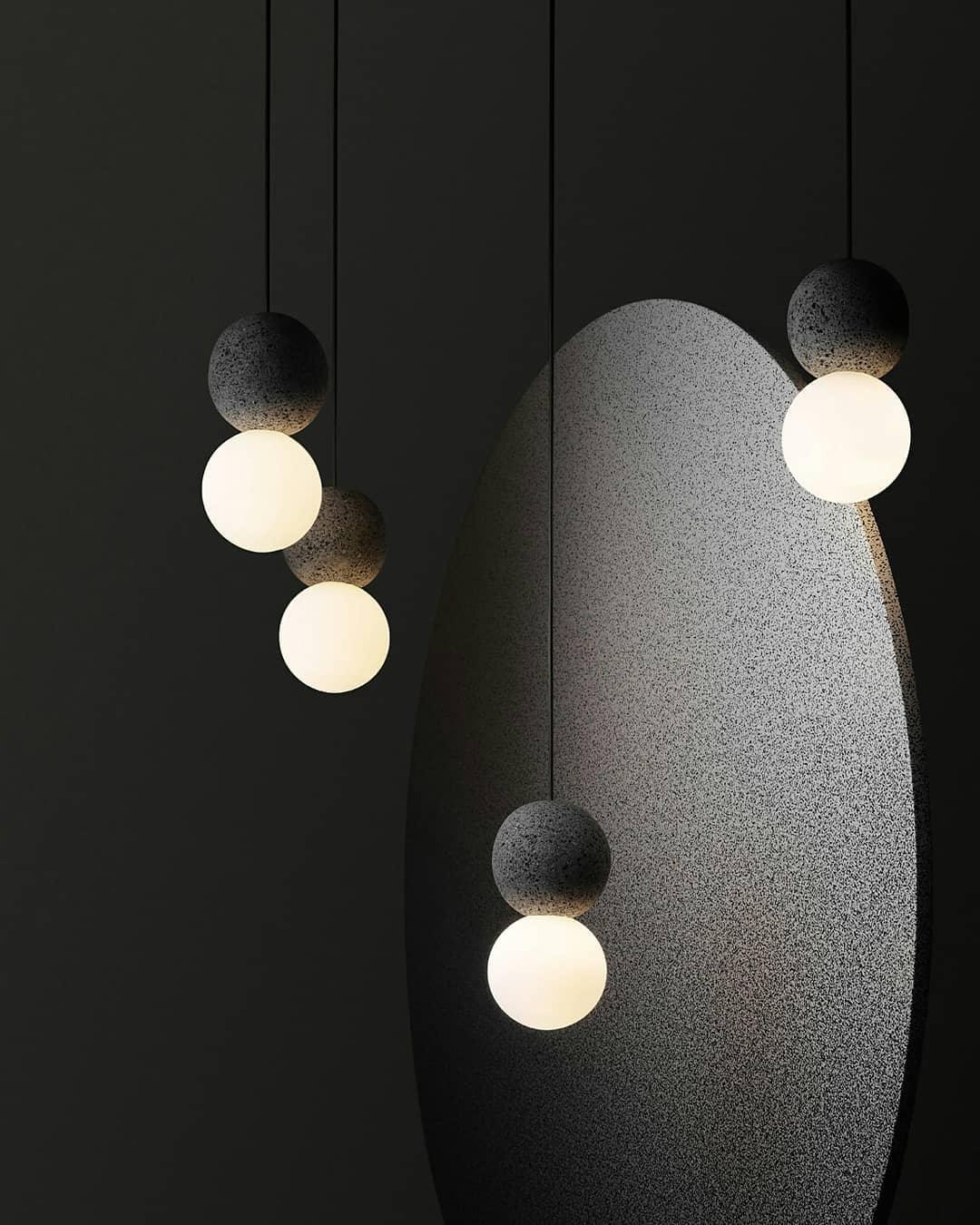 Joss Cement Minimalist Pendant Lamp-Neutral Decor