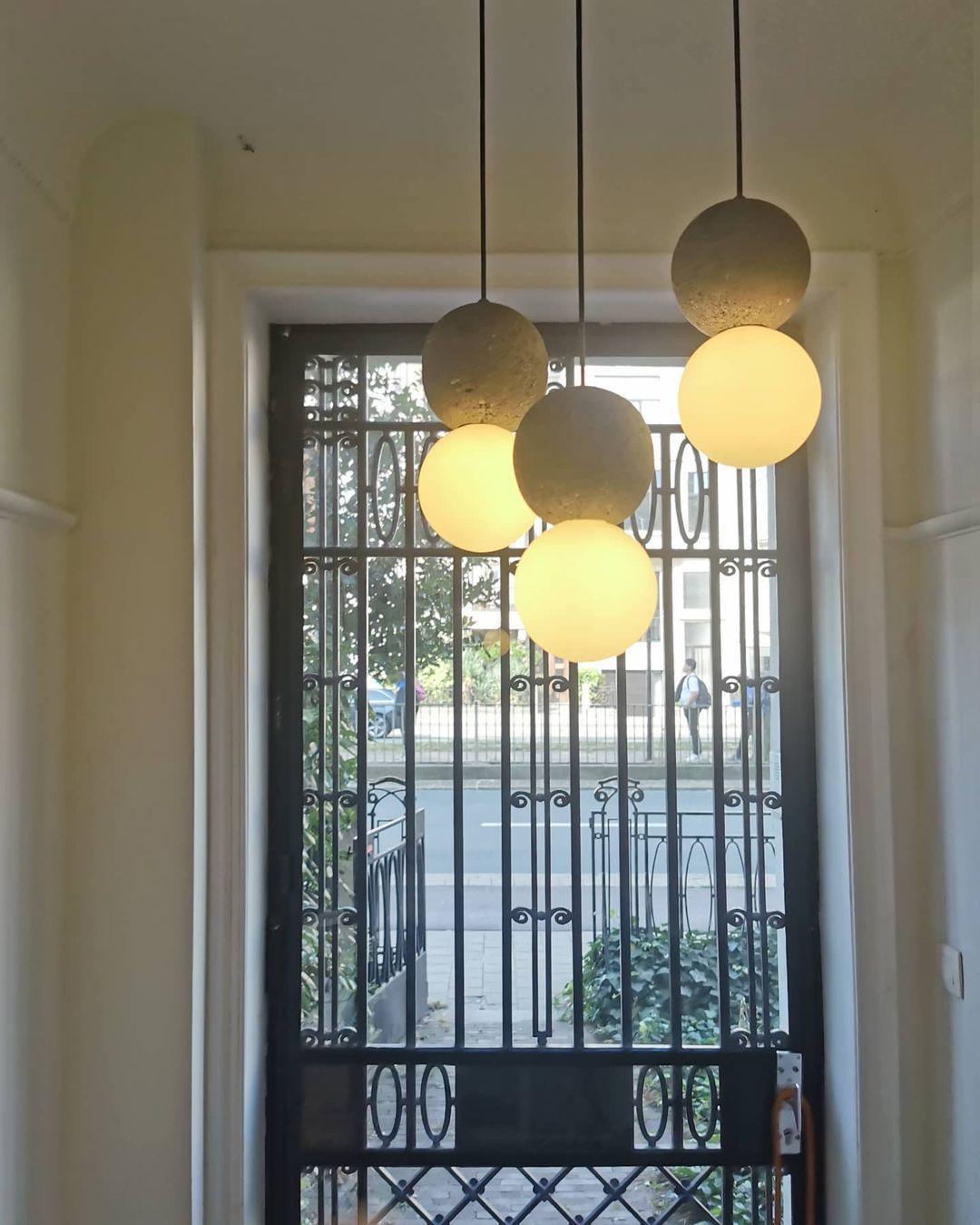 Gemma Modern Cement Pendant Light-Neutral Decor