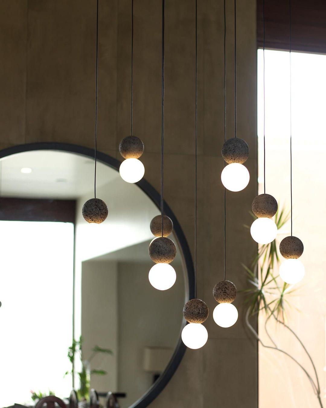 Joss Cement Minimalist Pendant Lamp-Neutral Decor