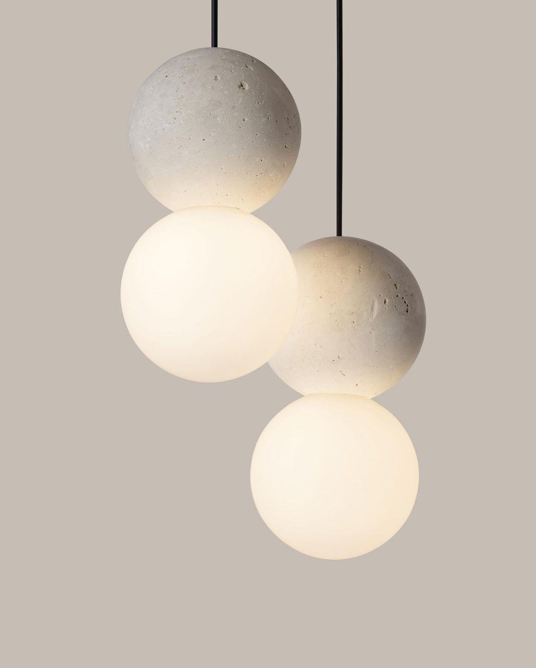 Gemma Modern Cement Pendant Light-Neutral Decor