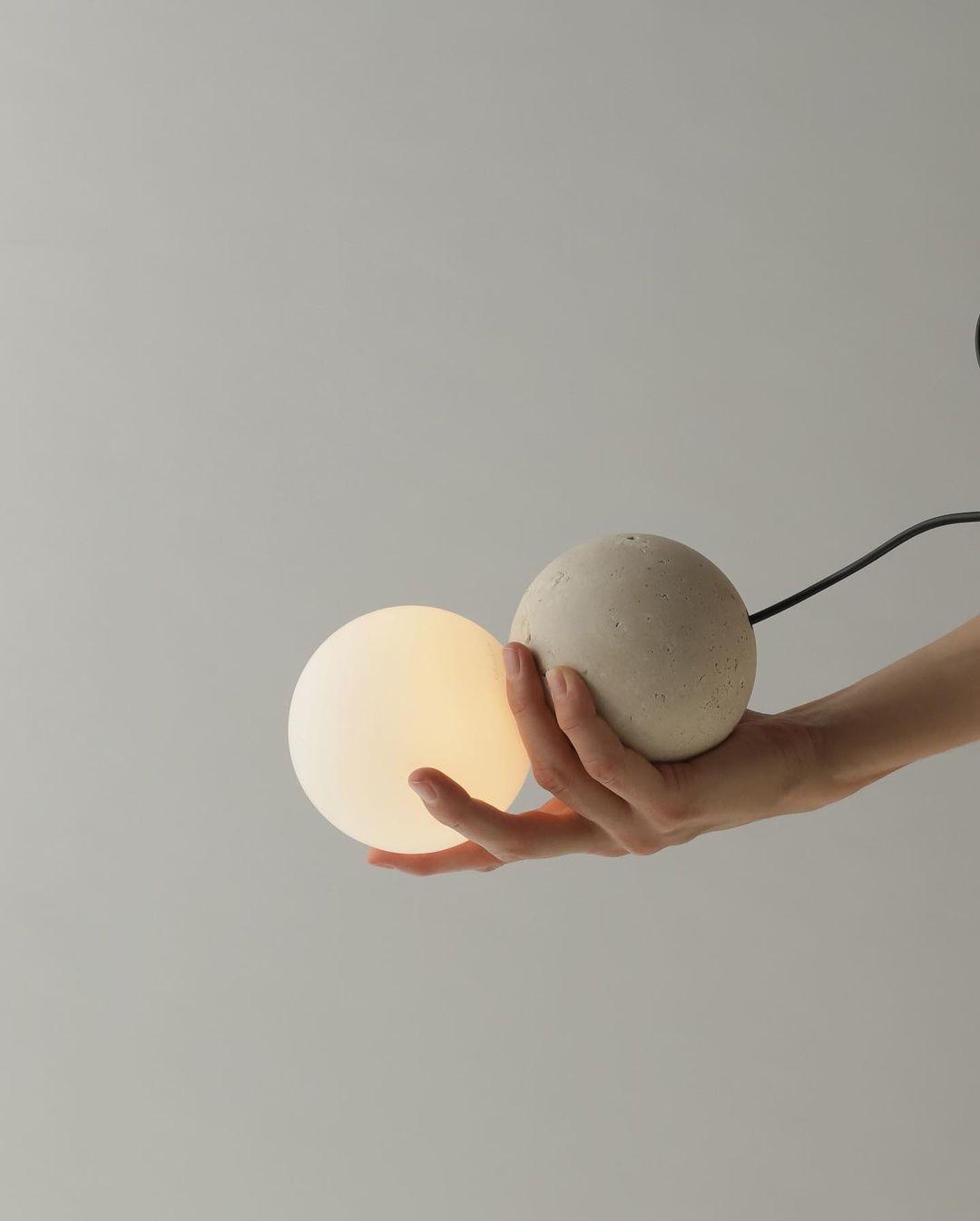 Gemma Modern Cement Pendant Light-Neutral Decor
