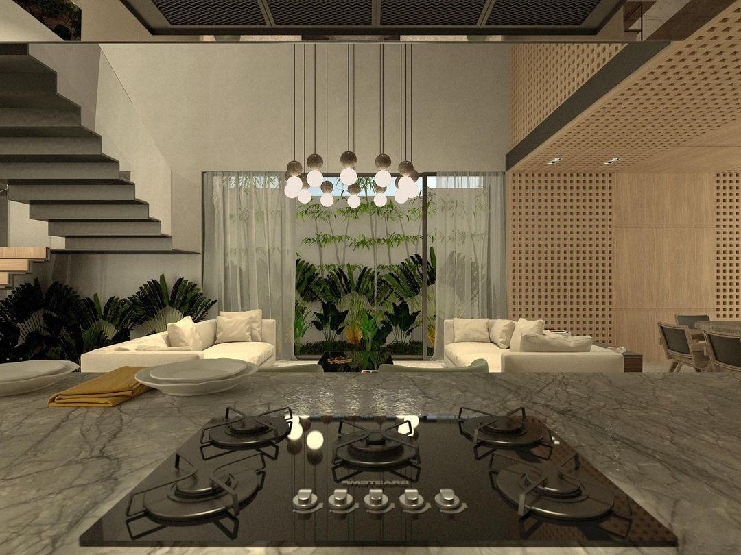 Gemma Modern Cement Pendant Light-Neutral Decor