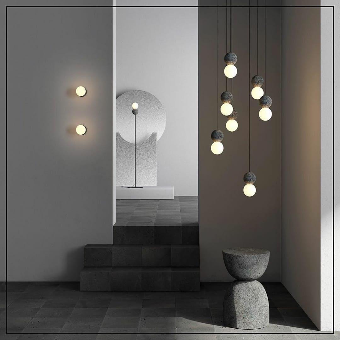 Gemma Modern Cement Pendant Light-Neutral Decor