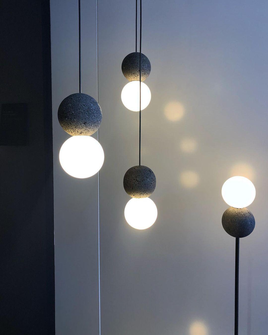 Joss Cement Minimalist Pendant Lamp-Neutral Decor