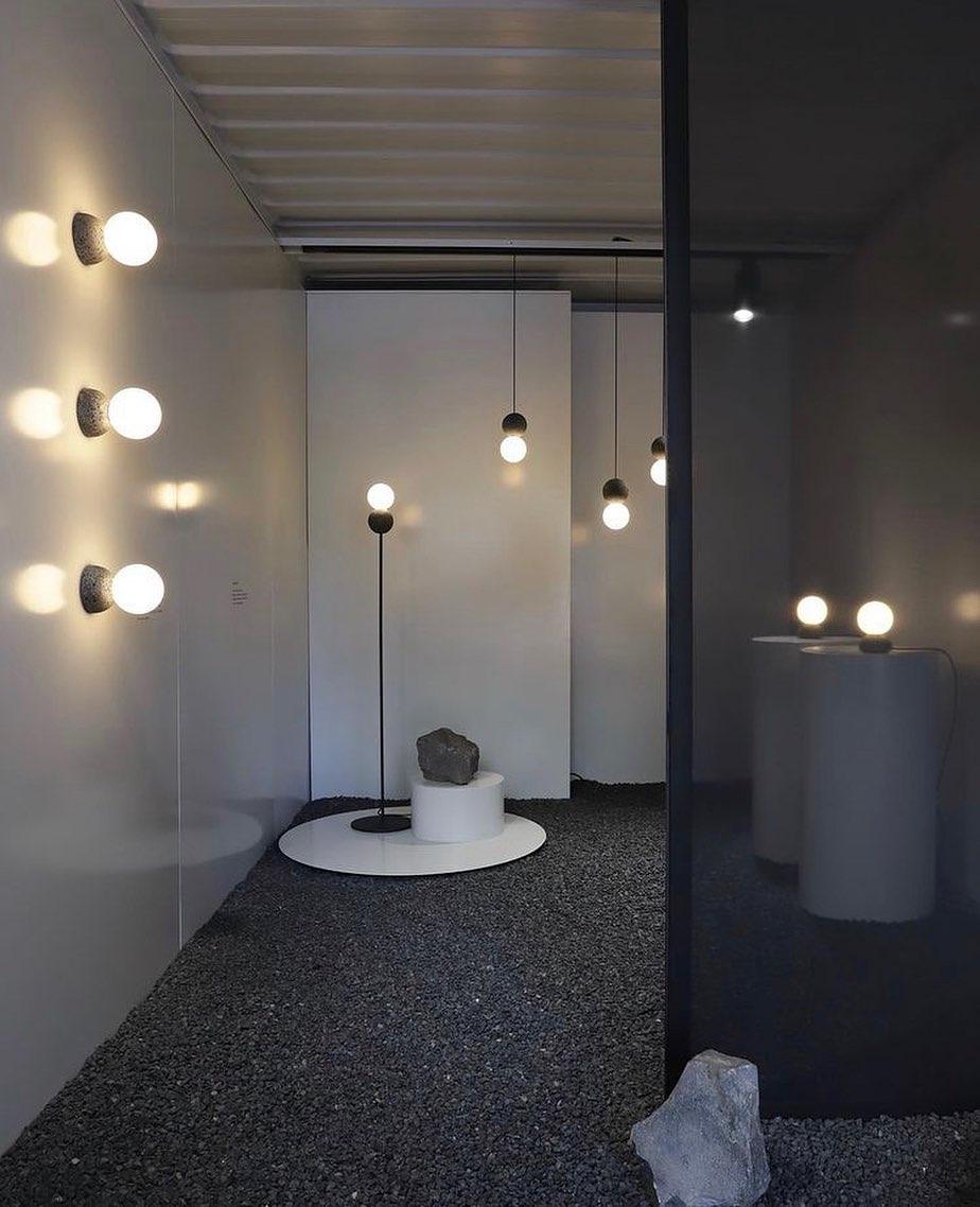 Joss Cement Minimalist Pendant Lamp-Neutral Decor