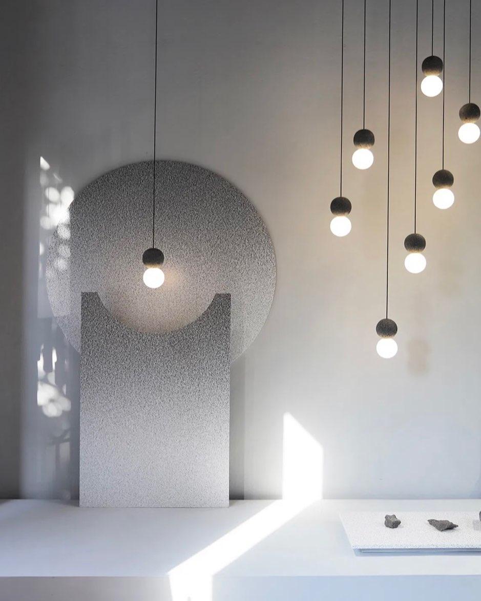 Gemma Modern Cement Pendant Light-Neutral Decor