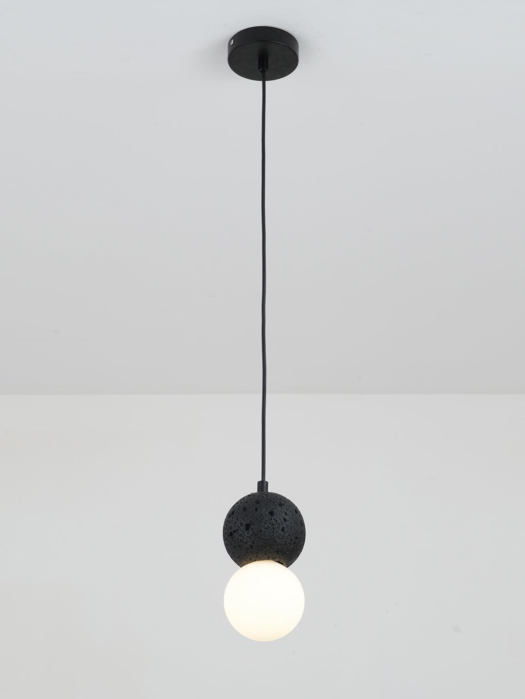 Joss Cement Minimalist Pendant Lamp-Neutral Decor