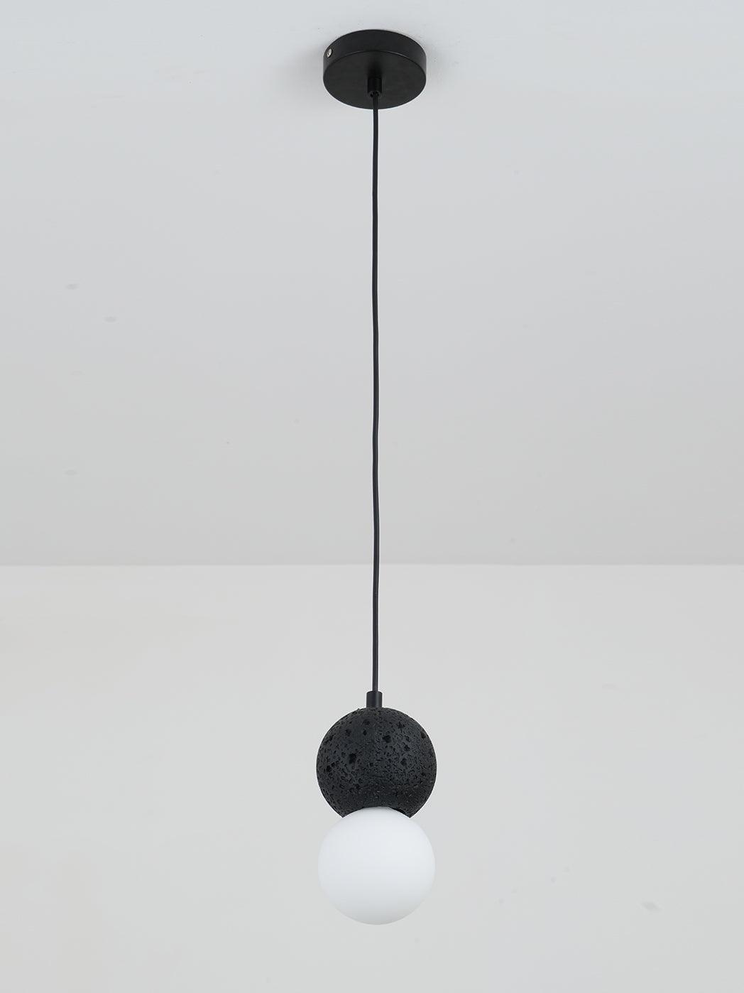 Joss Cement Minimalist Pendant Lamp-Neutral Decor