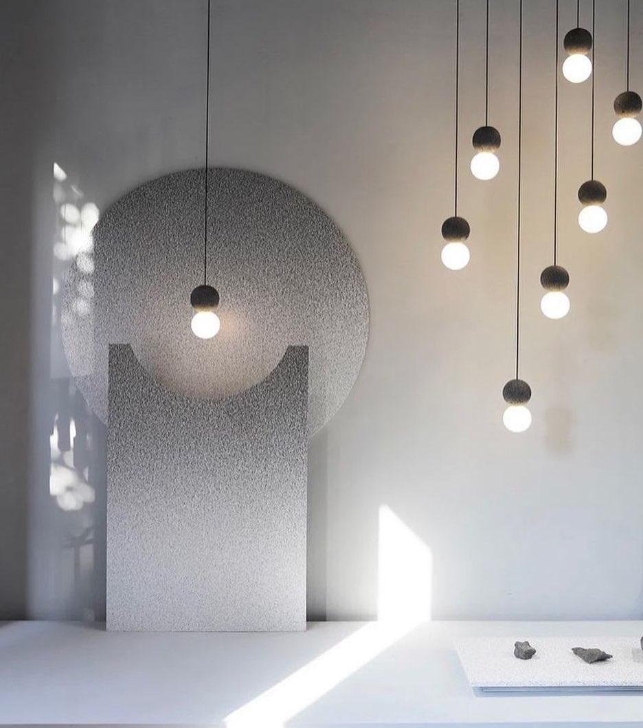 Gemma Modern Cement Pendant Light-Neutral Decor