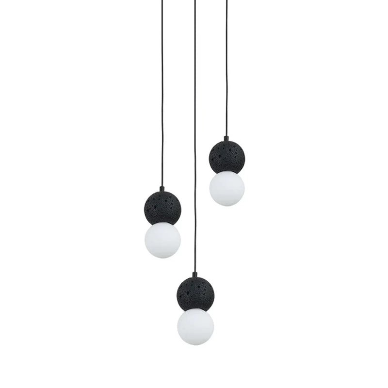 Joss Cement Minimalist Pendant Lamp-Neutral Decor
