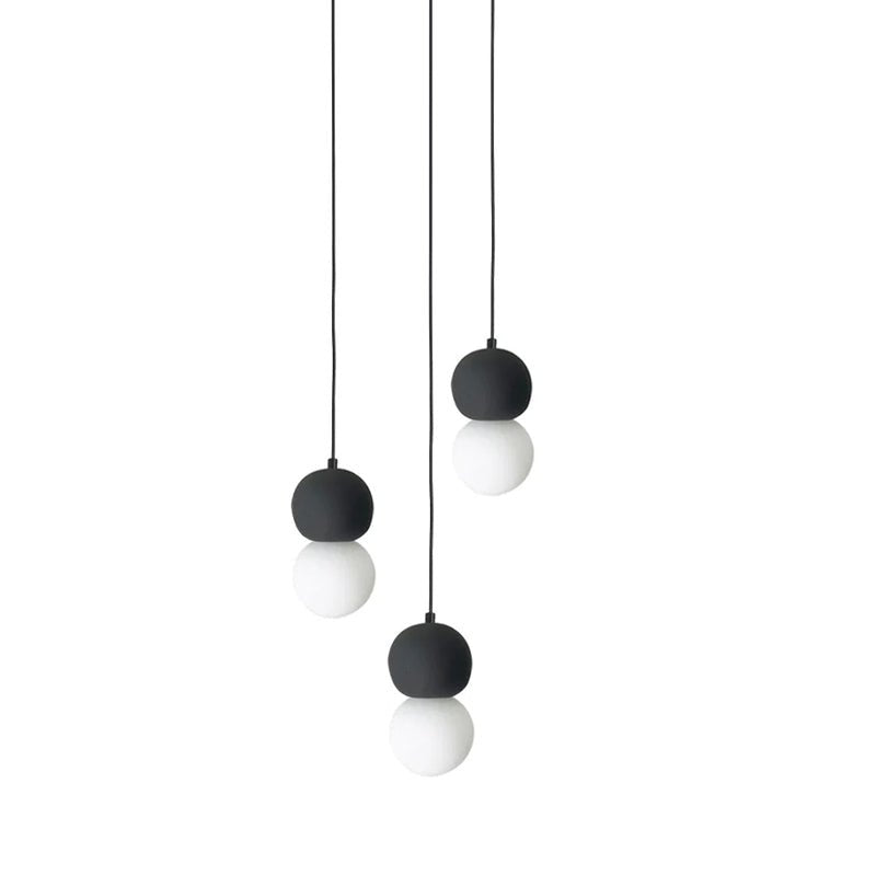 Joss Cement Minimalist Pendant Lamp-Neutral Decor