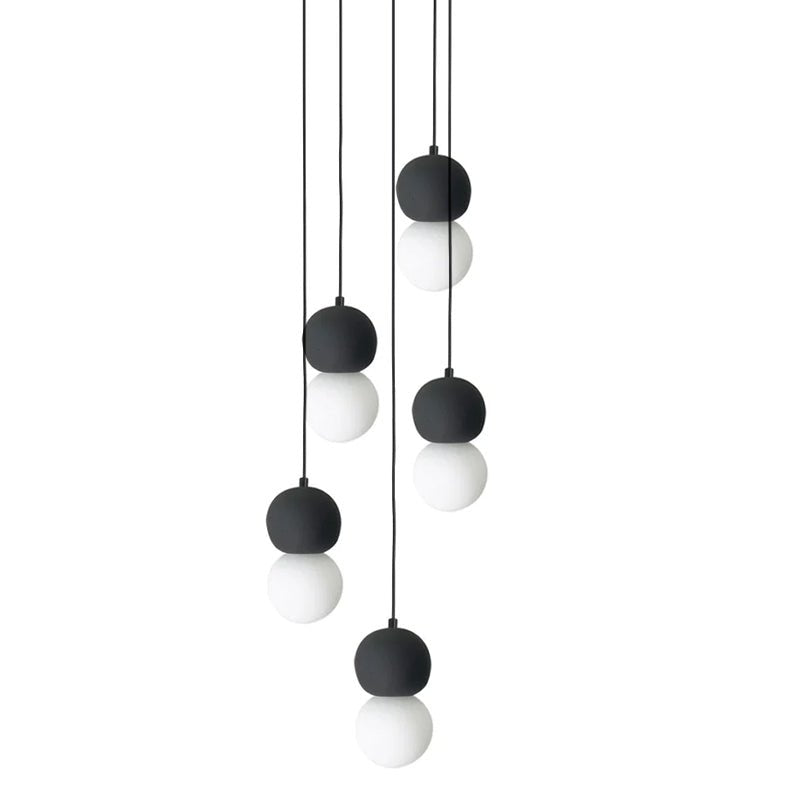 Joss Cement Minimalist Pendant Lamp-Neutral Decor