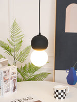 Joss Cement Minimalist Pendant Lamp-Neutral Decor