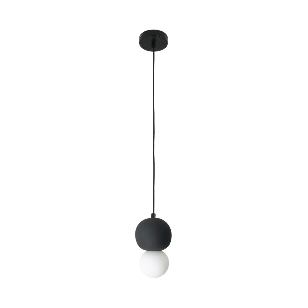 Joss Cement Minimalist Pendant Lamp-Neutral Decor
