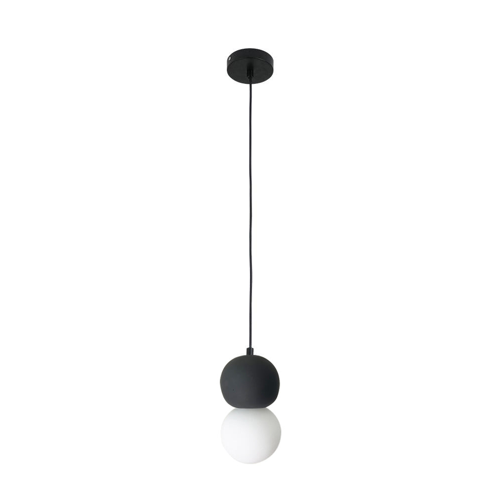 Joss Cement Minimalist Pendant Lamp-Neutral Decor